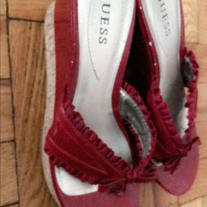 Guess Designer Flirty Red Heels